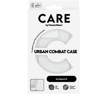 PanzerGlass CARE by PanzerGlass® Flagship Case Transparent Urban Combat w. Clear Frame Xiaomi 15