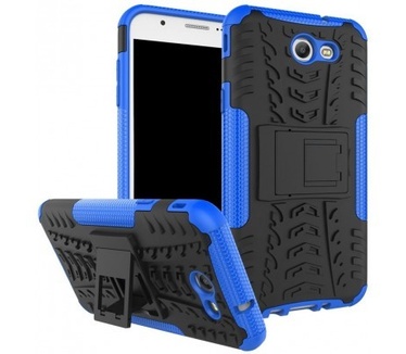 qMust Samsung Galaxy J7 (2017) Rugged Hybrid Hoesje Blauw