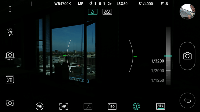 Camera-app LG Pro-modus
