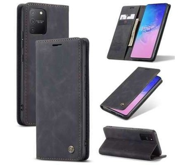 Caseme Samsung Galaxy S10 Lite Retro Wallet Case - Zwart