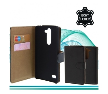 X'entrix LG L Bello Wallet Case - luxe leren hoesje - zwart
