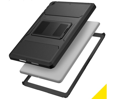 Accezz Rugged Back Case iPad (2018) / (2017) - Zwart