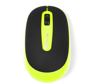 NGS Dust - MÃ€use (RF Wireless, Batterien, Optisch, AmbidextrÃ¶s, Schwarz, Gelb, Notebook)
