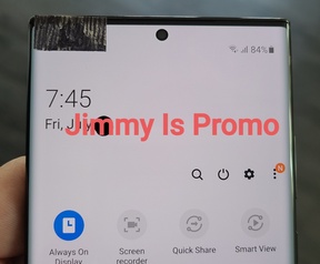 Samsung Galaxy Note 20 Ultra-foto's van Jimmy Is Promo