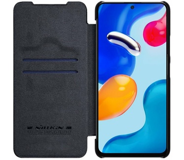 Nillkin Qin Book Case - Xiaomi Redmi Note 11S - Zwart Zwart