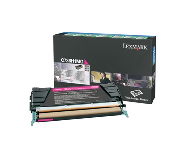 Lexmark C736, X736, X738 10K magenta retourpr. tonercartr.