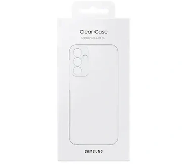 Samsung Galaxy A15 4G, 4GB ram, 128GB opslag + Clear Case Blauw, Zwart