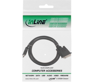 InLine 1.5m HDMI A - DVI 18+1 Zwart