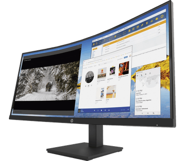 HP M324d WQHD Curved Monitor Zwart