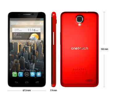 Alcatel One Touch  Idol (OT-6030D) Rood