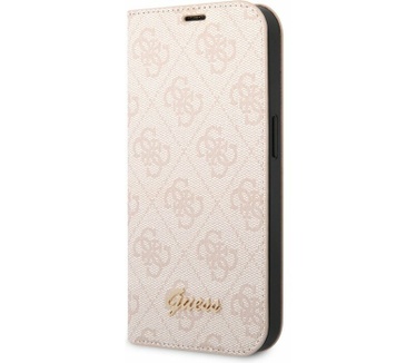 Guess 4G Book Case voor Apple iPhone 14 Pro Max (6.7") - Roze Roze