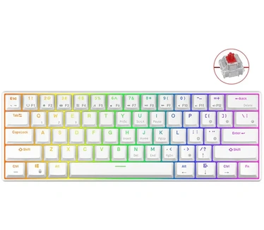 Royal Kludge Mechanical RK61 RGB Red Switch