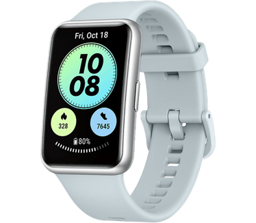Huawei Watch Fit New Zilver (Blauw, M/L)