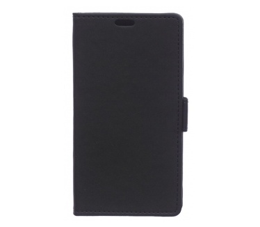 qMust Alcatel One Touch Idol 3 (5.5) Wallet Case - hoesje met stand - zwart