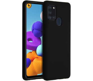 Accezz Liquid Siliconen (Galaxy A21s) Zwart