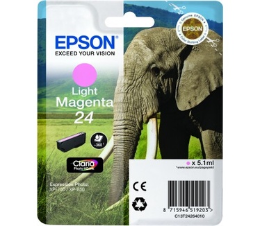 Epson Singlepack Light Magenta 24 Claria Photo HD Ink