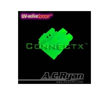 AC Ryan ACR-CB8089 ATX 4pin Female P4 12V Connector (UV-Green)