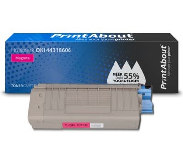 PrintAbout Huismerk OKI 44318606 Toner Magenta