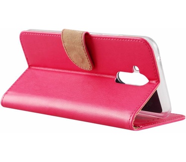 Luxe Lederen Bookcase hoesje voor de Huawei Mate 20 Lite - Roze (Huawei Mate 20 Lite) Roze