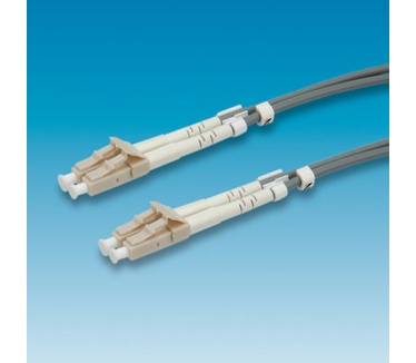 Roline FO cable 50/125µm, LC/LC, Grey, 1m