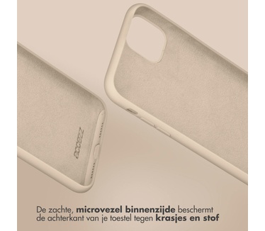 Accezz Liquid Silicone Backcover iPhone 11 - Stone