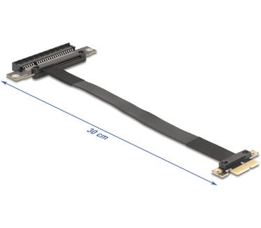 Delock 81496 Riser Card PCI Express 3.0 x1 male to x8 slot with cable 30 cm
