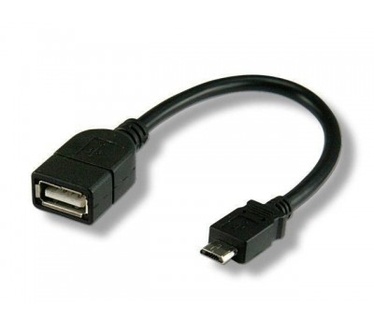 Techly USB2.0 OTG Cable A Female / Micro B Male 0.2 m ICOC UOTG-194 Zwart