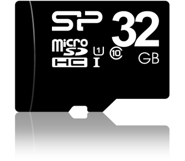 Silicon Power microSDHC Class 10 32GB + SD-adapter