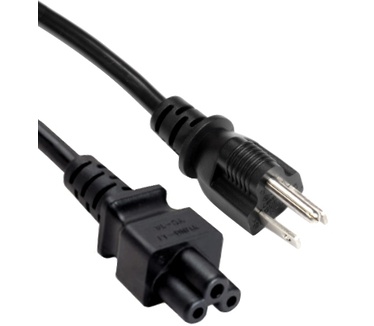 Eeconn Netsnoer, Amerika - C5, 3x AWG18, Zwart, 1.8m