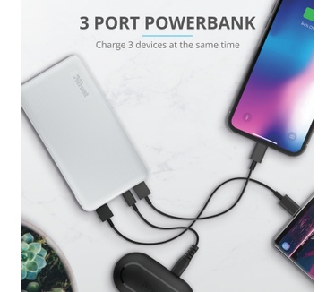 Trust Primo Ultra-thin Powerbank 5.000 mAh Blauw