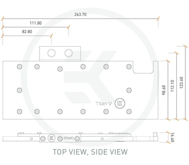 EK Water Blocks EK-FC Titan V - Nickel