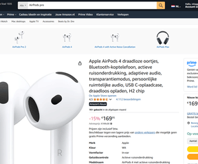 Huidige AirPods 4-productpagina