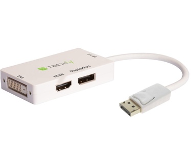 Techly IADAP DP-COMBOF3 Wit