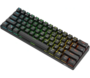 Royal Kludge RK61 Tri-Mode RGB 61 Keys Hot Swappable Mechanical Keyboard Black