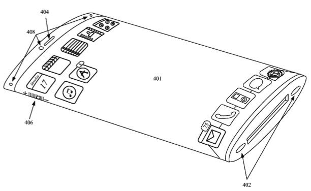 Apple flexibel display in glazen omhulsel