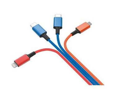 smrter Hydra ELITE 6in1 USB-Laadkabel Type C Multicolor Blauw, Oranje