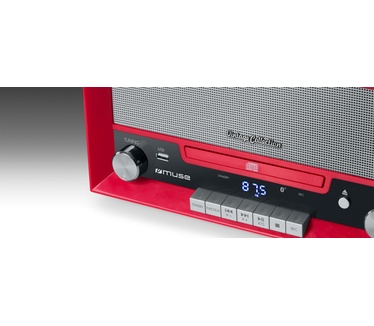 Muse MT-110RD Muziek center met platenspeler en CD-speler