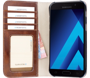 Mobiparts Excellent Wallet Case Samsung Galaxy A5 (2017) Oaked Cognac