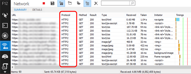 Internet Explorer http/2