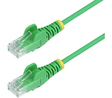 Startech.com 1m Dunne CAT6 Ethernet Kabel, Groen, Snagless, 100W PoE, UTP, LSZH, 28AWG Pure Koperdraad, Slim RJ45 Netwerk Patchkabel met Trekontlasting, Fluke Getest