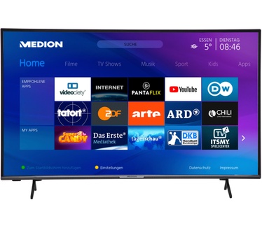 Medion LIFE X15012 Smart-TV | 50 inch | Ultra HD | HDR | Micro Dimming | PVR ready | Netflix | Amazon Prime Video | Bluetooth | CI+