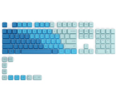 Glorious PC Gaming Race GPBT Keycaps - 115 PBT Tastenkappen ISO ES-Layout Caribbean Ocean