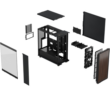 Fractal Design North - TG Clear Charcoal Black