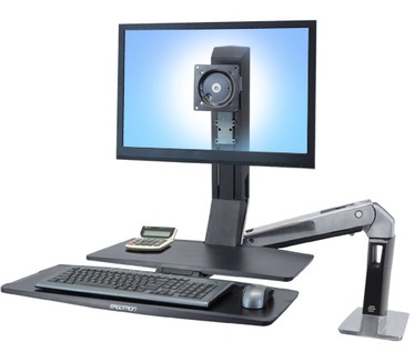 Ergotron WorkFit-A, Single HD @ Worksurface+