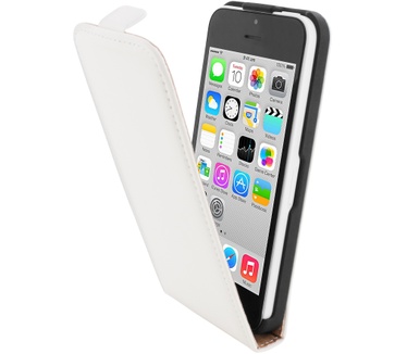 Mobiparts Premium Flip Case Apple iPhone 5C White