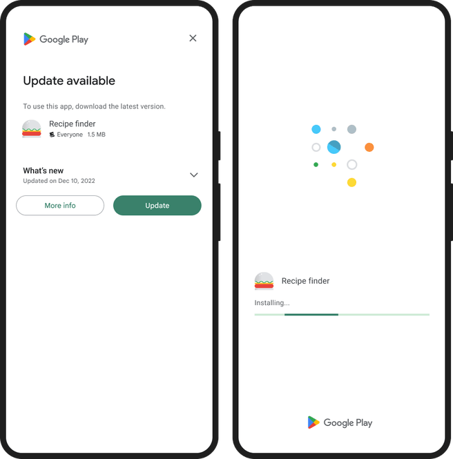 Devtool Google die gebruikers moet aansporen om app bij te werken