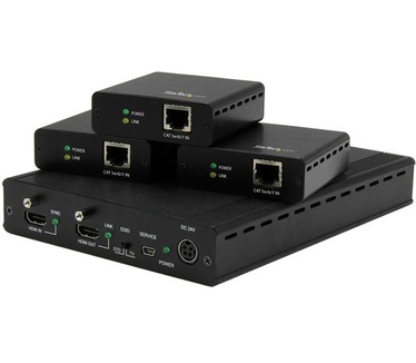 Startech.com 3-Poort HDBaseT Extender set met 3 ontvangers 1x3 HDMI over CAT5 splitter 4K
