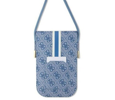 Guess 4G Printed Stripe Tas (Scherm tot 7 Inch) - Blauw Blauw