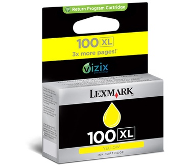 Lexmark 100XL Yellow High Yield Return Program Ink Cartridge
