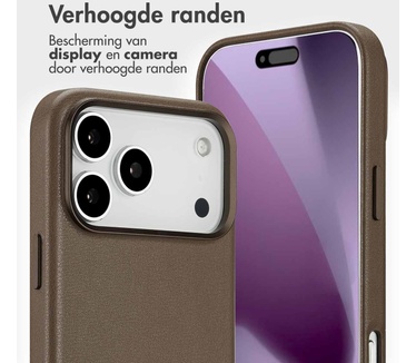 Accezz Leather Bookcase 2-in-1 met MagSafe